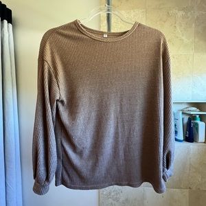 Brown long sleeved shirt